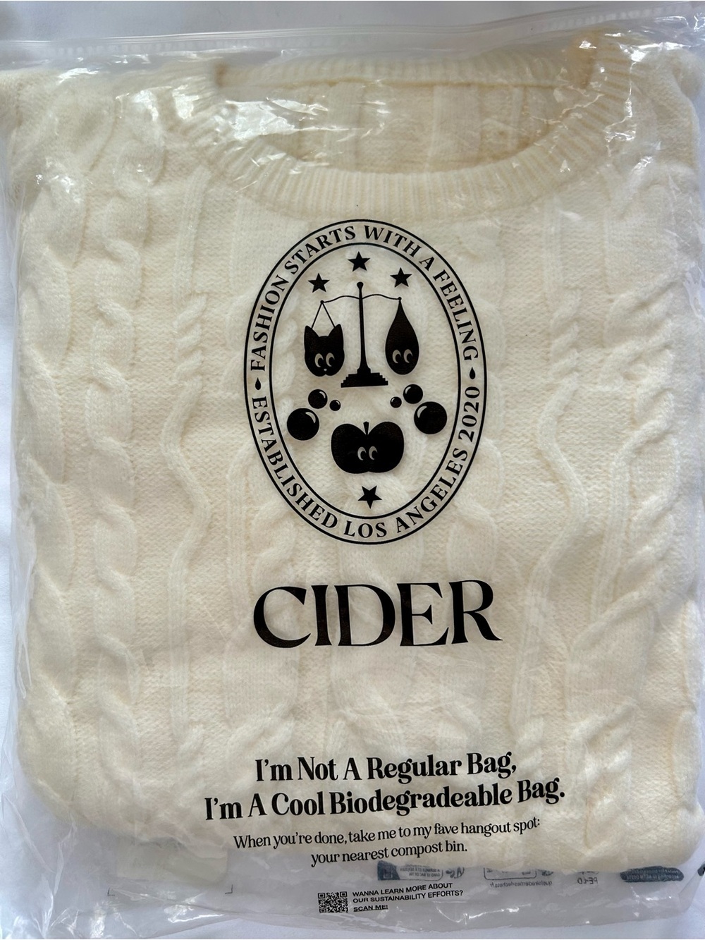 NWT - Cider Cream Multi-Cable Knit Pullover - Picture 11 of 15